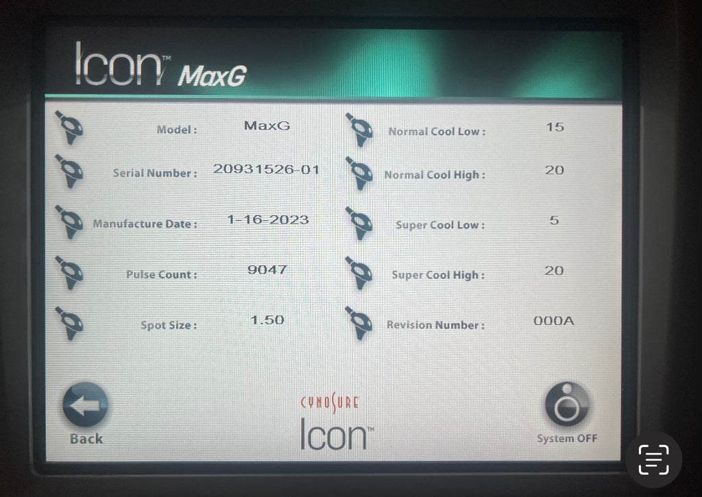 Cynosure Palomar Icon 2016