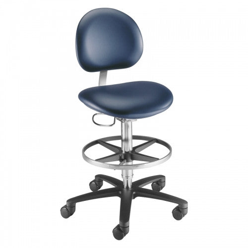 BREWER Millennium Series Lab Stool with Backrest. Model 21521B - MEDPROSHOP