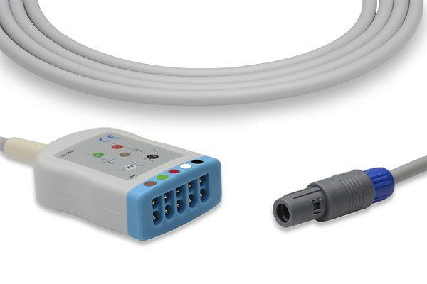 GE Healthcare Compatible ECG Trunk Cable 3 Leads