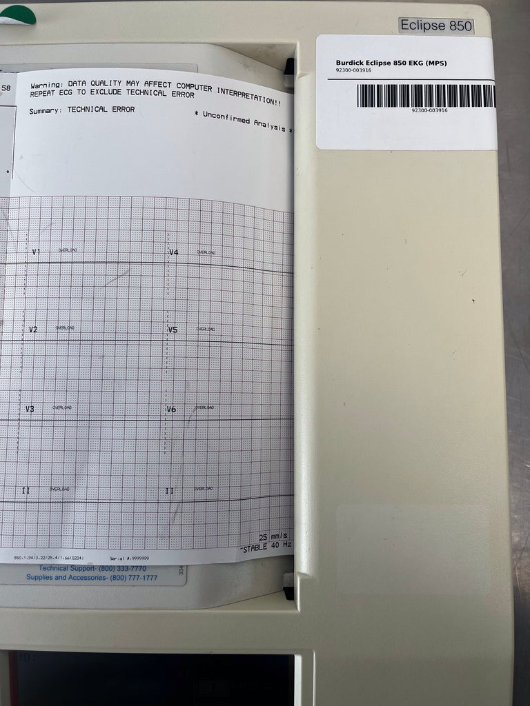 Burdick Eclipse 850i EKG Machine