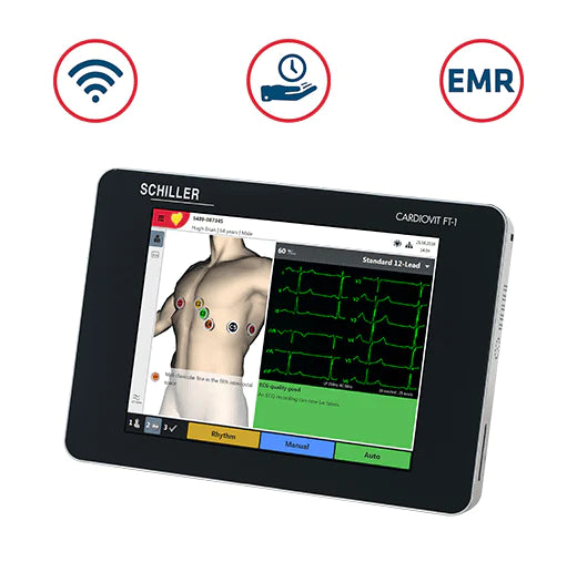 Schiller Cardiovit FT-1 EKG ECG Interpretative Machine - MEDPROSHOP 