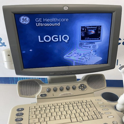 2007 GE LOGIQ P5 Ultrasound System with 4D3C-L , E8C Transducer & Printer