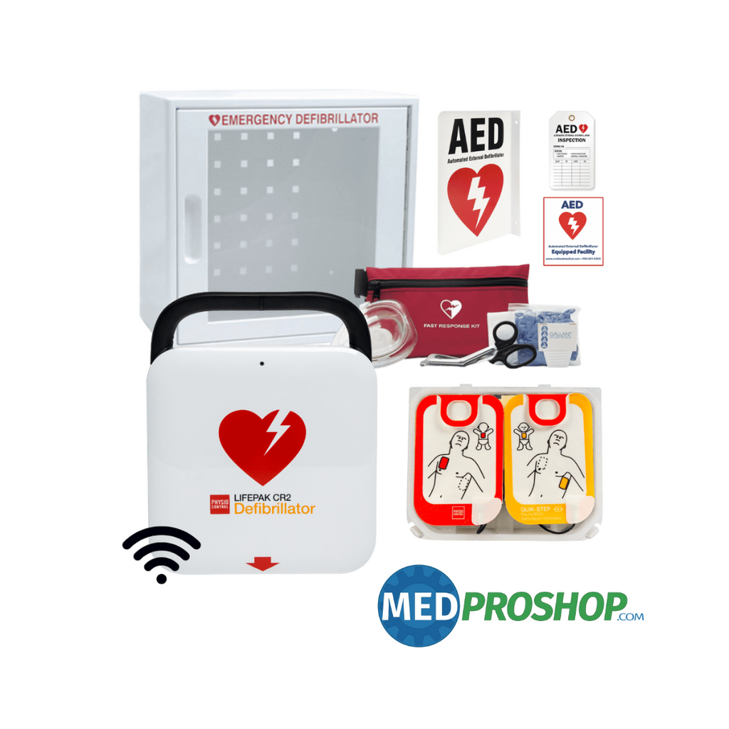 Physio-Control LIFEPAK CR2 AED School Package – MedProShop