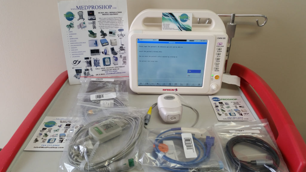 INFINIUM OMNI K PATIENT- MONITOR w/ CO 2 vital signs monitor - MEDPROSHOP 