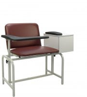 Winco 2574 - Extra Large Padded Blood Drawing Chair with Cabinet - MEDPROSHOP 