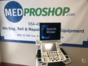 GE Vivid E9 Ultrasound (2 Transducers) XD Clear - MEDPROSHOP 
