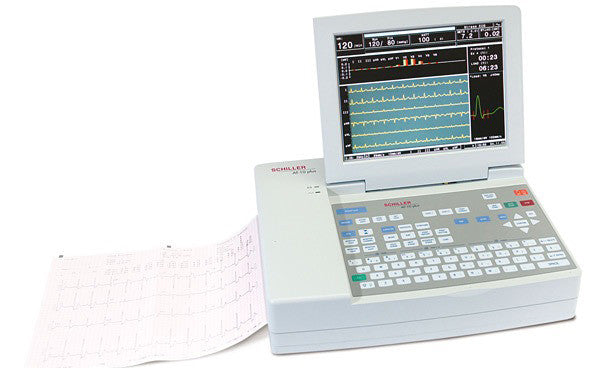 Schiller AT-10 Plus Interpretive EKG Machine With Stress Exercise - MEDPROSHOP 