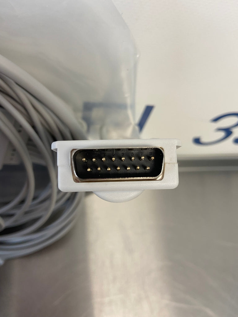 Burdick 10-Lead Shielded EKG Cable AHA Din3.0 ,15 Pins Connector