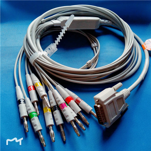 EDAN SE-1/SE-3/SE-601A EKG Machine the One-piece 10 lead ECG cable - MEDPROSHOP 