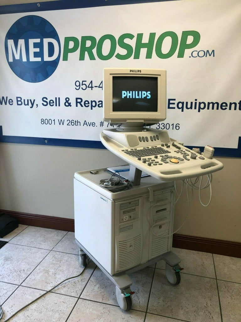 Phillips Envisor C Ultrasound Color System with 2 Transducers. - MEDPROSHOP 