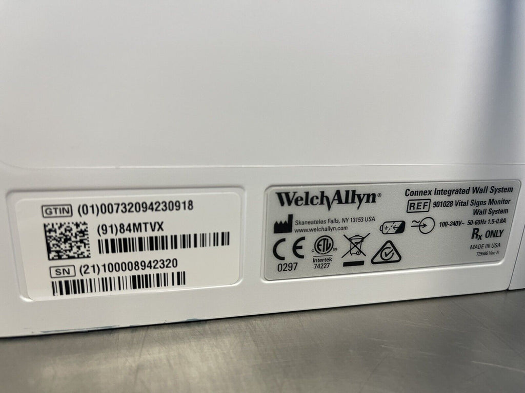 Welch Allyn Connex Integrated Wall System 84MTVX w/ Masimo SpO2, BP. Temp